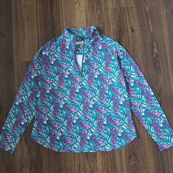 💙 Pebble Beach Dry Luxe Performance Quarter Zip Size XL Lightweight Stretchy Sh - Picture 1 of 7